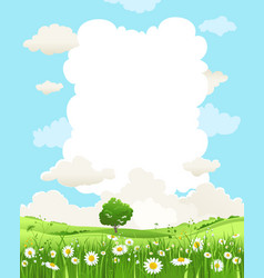 Fresh green spring grass background Royalty Free Vector