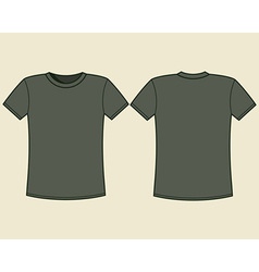 Blank t-shirt template Royalty Free Vector Image