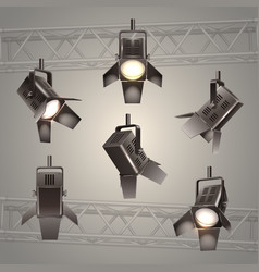 Stage with lights Royalty Free Vector Image - VectorStock