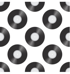 Vinyl records pattern Royalty Free Vector Image