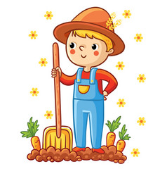 Farmer Cartoon Vector Images (over 15,000)