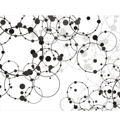 Abstract molecular structure background Royalty Free Vector