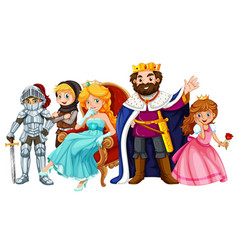 King and other fairytale characters Royalty Free Vector