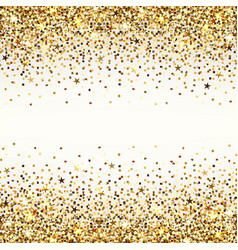 Background with gold shiny stars gold Royalty Free Vector