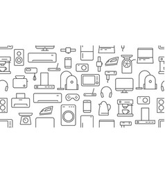 Icons seamless pattern Royalty Free Vector Image