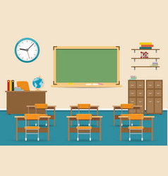 Kids sitting in classroom Royalty Free Vector Image