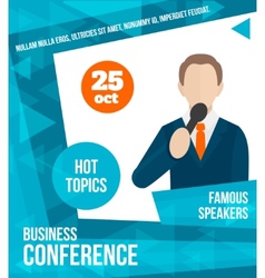 Public speaking concept Royalty Free Vector Image