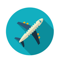 Aircraft icon travel summer vacation Royalty Free Vector