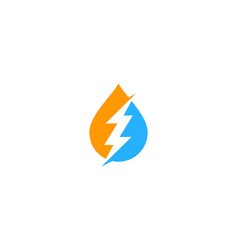 Power water logo icon design Royalty Free Vector Image