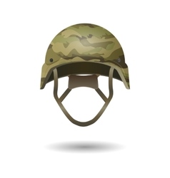 Military modern helmet with camouflage patterns Vector Image