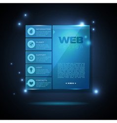 Website template design technology background Vector Image