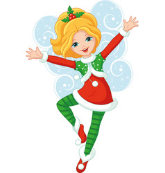 Christmas elves Royalty Free Vector Image - VectorStock