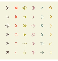 Retro arrows set Royalty Free Vector Image - VectorStock