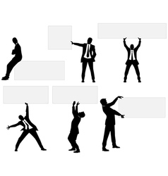 Portrait of three people Royalty Free Vector Image