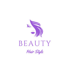 Hair and beauty logo design template make Vector Image