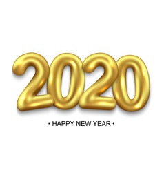 Happy new year card gold Royalty Free Vector Image