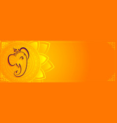 Creative hindu lord ganesha Royalty Free Vector Image