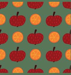 Oranges seamless pattern Royalty Free Vector Image