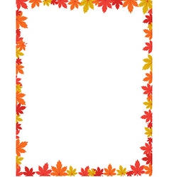 Autumn border design Royalty Free Vector Image