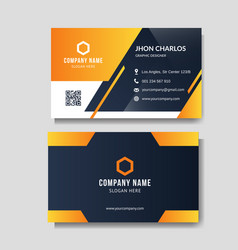 Business Card Set Royalty Free Vector Image - VectorStock