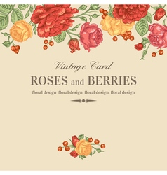 Vintage wedding invitation Royalty Free Vector Image