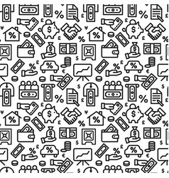 Finance seamless pattern Royalty Free Vector Image