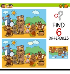 Differences task for children Royalty Free Vector Image