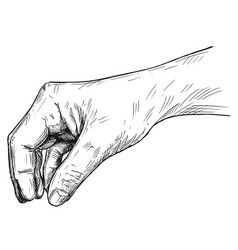 Drawing Hand Holding Something Vector Images Over 130