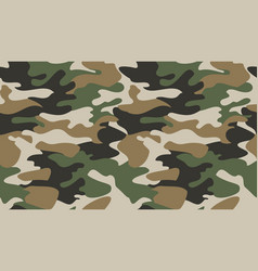 Camouflage pattern background classic clothing Vector Image