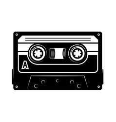 Realistic cassette tape Royalty Free Vector Image