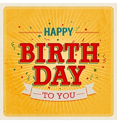 Happy birthday to you 2 2 Royalty Free Vector Image