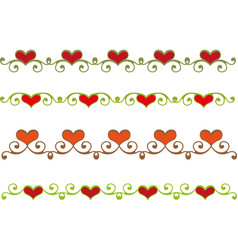 Floral heart frame Royalty Free Vector Image - VectorStock