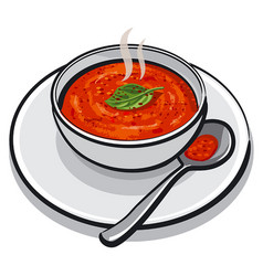 Tom yum soup Royalty Free Vector Image - VectorStock