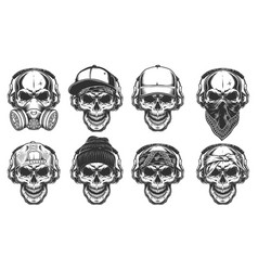 Clown skull isolated on white background Vector Image