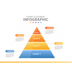 Pyramid hierarchy template Royalty Free Vector Image