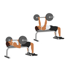 Hammer strength machine seated chest press Vector Image