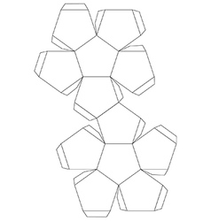 Dodecahedron-Icosahedron compound figure for your Vector Image