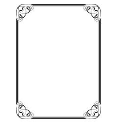 Calligraphy ornamental decorative frame Royalty Free Vector