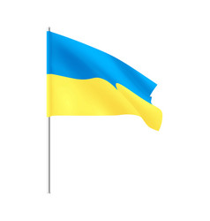 Ukraine flag national ukrainian yellow blue flag Vector Image