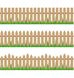 Wooden fence Royalty Free Vector Image - VectorStock