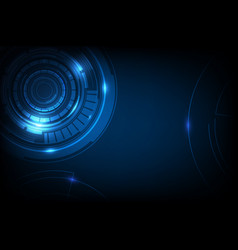 Abstract circle sci fi futuristic technology Vector Image