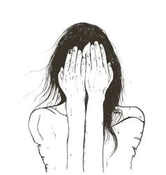 Girl Crying Sad Vector Images Over 2400