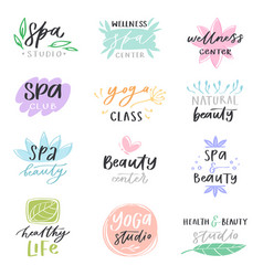 Beauty natural spa butterfly Royalty Free Vector Image