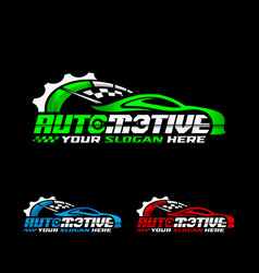 Redline logotype design symbol automotive logo Vector Image