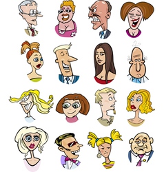 Cartoon people characters Royalty Free Vector Image