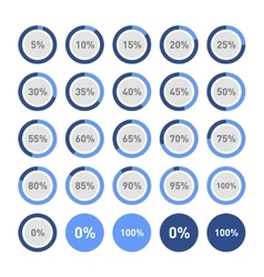 Circle diagram pie charts infographic elements Vector Image
