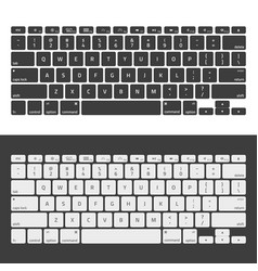 Laptop keyboard computer isolated white key button
