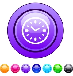 Time button Royalty Free Vector Image - VectorStock