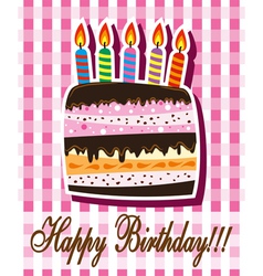 Birthday cake Royalty Free Vector Image - VectorStock