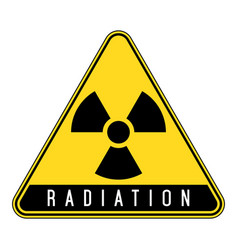 Radiation sign radioactivity warning caution Vector Image